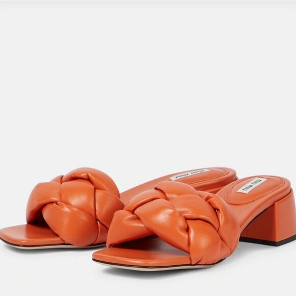 BRAND NEW NINE WEST BRAIDED STRAP DESIGN DETAIL CHUNKY HEELED MULE - Picture 14 of 15